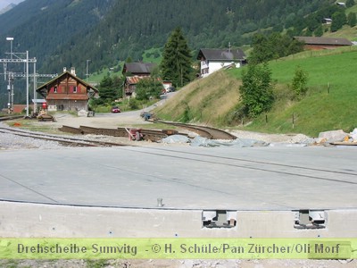 Rechts der zuknftige Camping/Campadi Garvera