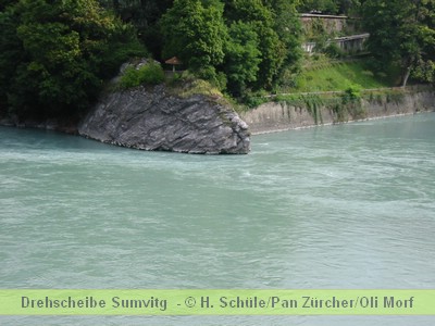 Liebeslaube beim Zufluss des Hinterrheins