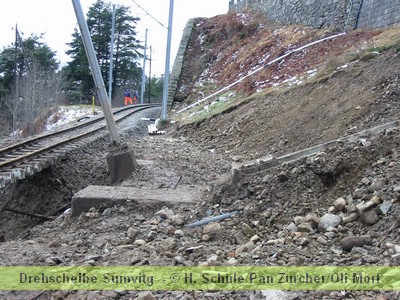 Gleis untersphlt zw. Sumvitg und Disentis/Mustr