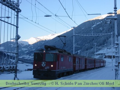Winterstimmung Staziun Sumvitg Januar 2003