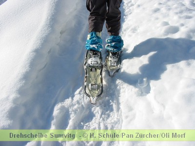 Schneeschulaufen nach Sogn Benedetg
