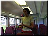 Jongleur im Zug ...