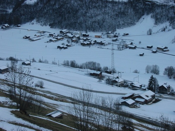 Winterblick auf den entstehenden Camping